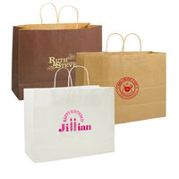 Kraft Vogue Shopping Bags with Your Artwork