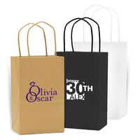 Petite Twisted Handled Gift Bags with Your Artwork