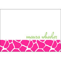 Giraffe Pattern Petite Foldover Note Cards