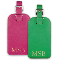 Personalized Bright Leather Luggage Tags
