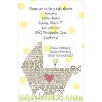 Buggy Shower Invitations