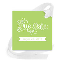 Baby Shower Gift Tags with Attached Ribbon