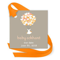 Balloons Bundle Gift Tags with Attached Ribbon