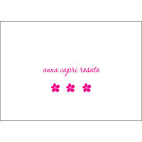 Pink Petite Flower Foldover Note Cards