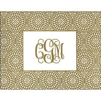 Mosaic Bursts Folded Note Cards - Letterpress