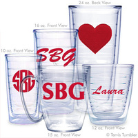 Personalized Red Heart Tervis Tumblers