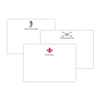 Flat Letterpress Note Cards with Your Choice of Many Design