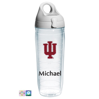 Indiana University Personalized Chenille Water Bottle