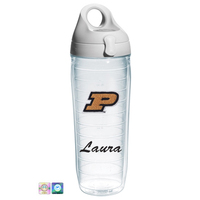 Purdue University Personalized Chenille Water Bottle