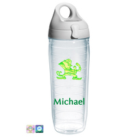 University of Notre Dame Personalized Neon Green Water Bottle