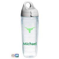 University of Texas Personalized Neon Green Water Bottle