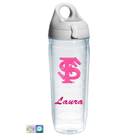 Florida State University Personalized Neon Pink Water Bottle
