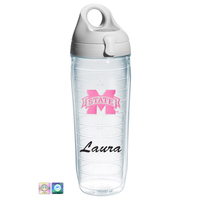 Mississippi State University Personalized Neon Pink Water Bottle