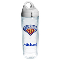 Personalized Super Dad Tervis Water Bottle