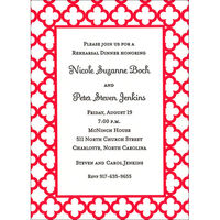 Bristol Tile Border Letterpress Invitations