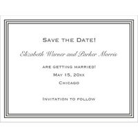 Grand Border Letterpress Save the Date Cards
