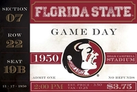 Florida State University Game Day Paper Placemats