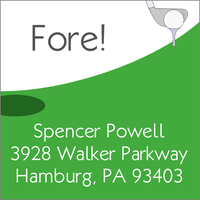 Hole In One Address Labels