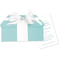 Tiffany Blue Box Die-cut Invitations