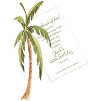 Palm Tree Die-cut Invitations