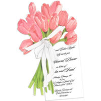 Tulip Bouquet Die-cut Invitations