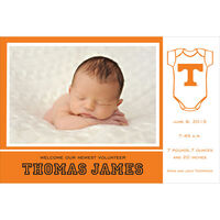 University of Tennessee Photo Baby Announcements