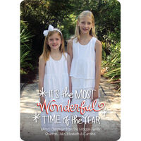 It's the Most Wonderful Time of the Year! Flat Holiday Photo Cards