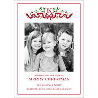 Ribbon Holiday Flat Photo Cards