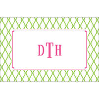 Bamboo Green and Raspberry Placemats