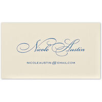 Letterpress Swash Contact Cards