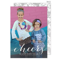 Simple Cheers Holiday Photo Cards