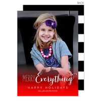 Merry Everything Ombre Holiday Photo Cards