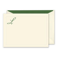 Chic Large Initial Correspondence Cards