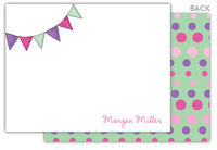 Party Flags Flat Note Cards