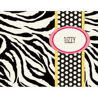Black and White Tiger Foldover Note Cards