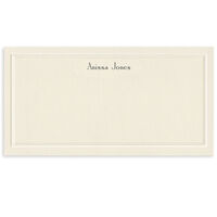 Distinctive Ecru Linen Flat Note Cards