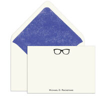 Elegant Note Cards with Engraved Glasses