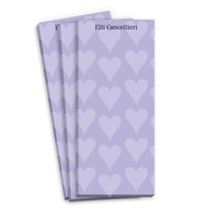 Purple Hearts Skinnie Notepads