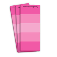 Shocking Pink Striped Skinnie Notepads