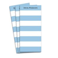 Blue Stripe Skinnie Notepads