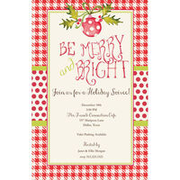 Merry and Bright Ornament Invitations