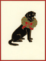 Embossed Christmas Labrador Holiday Cards