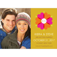 Hearts Kaleide Photo Save the Date Cards