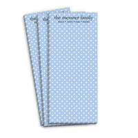 Petite Blue Dot Skinnie Notepads