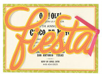 Fiesta Diecut Invitations