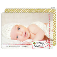 Gift Wrapped Memory Flat Holiday Photo Cards