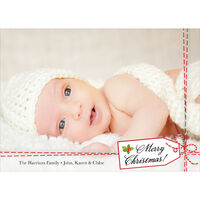 Gift Wrapped Memory Folded Holiday Photo Cards