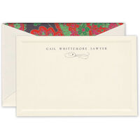 Catalina Ecru Flat Correspondence Cards with Bevel Panel