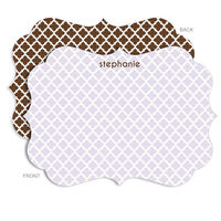 Personalized Lavender Tile Stationery