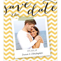 Chevron Snapshot Save the Date Magnets